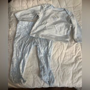 Little Me Light Blue Star Pajama Set